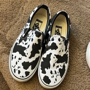 Vans cow print